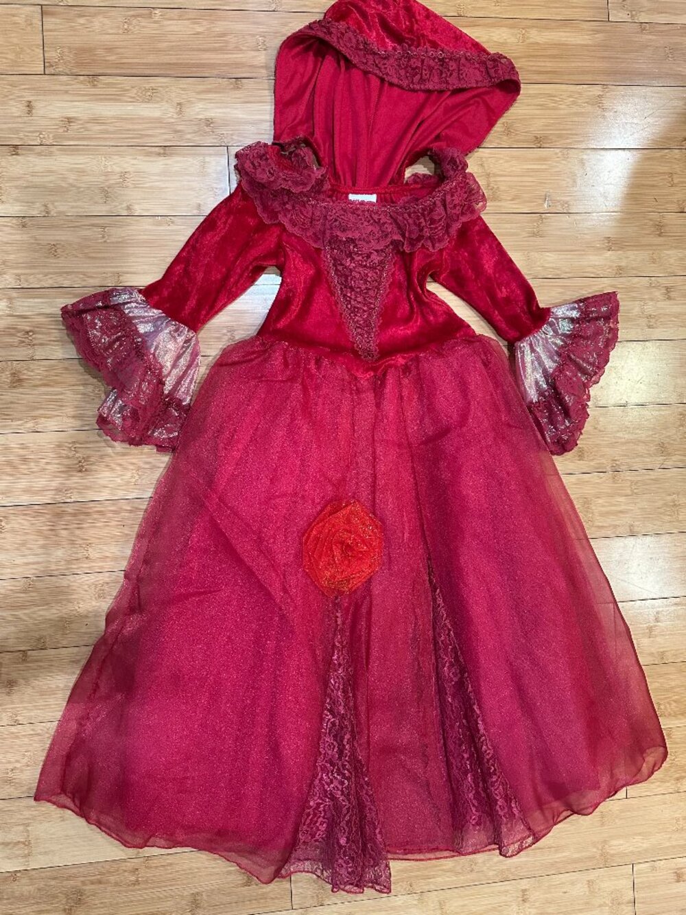 BELLE Red Holiday / Winter Dress (Disney Store Beauty and the Beast)